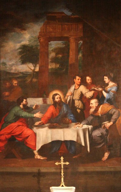 Christ and the Pilgrims of Emmaus by Reynaud Levieux